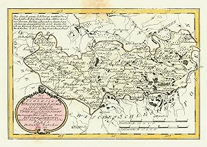 Kupferstich- Karte, v. Reilly, "Des Herzogthums Schlesien Fürstenthum Ratibor und die preussische...