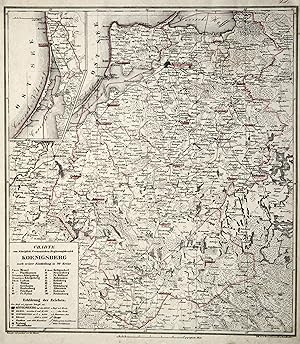 Litho.- Karte, v. C.A. Eyrand n. Renner b. Müller, "Charte vom Königlich preussischen Regierungsb...