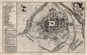 Befestigungsgrundriß, "Plan der Belagerung der Stadt und Vestung Schweidnitz . Jahre 1757".