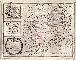 Kupferstich- Karte, b. Reilly, "Die Grafschaft Witgenstein, Witgensteinischen und Berleburgischen...