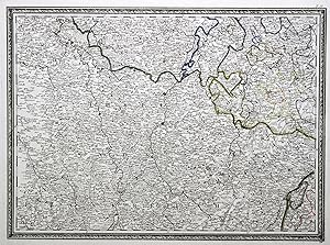 Kupferstich- Karte, v. K. Ponheimer b. F.A. Schraembl, ohne Titel, oben rechts mit Nr. 58 bezeich...