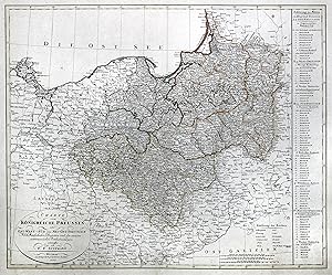 Kupferstich- Karte, n. Murdock und Sotzmann b. Geographisches Institut in Weimar, "Charte vom Kön...