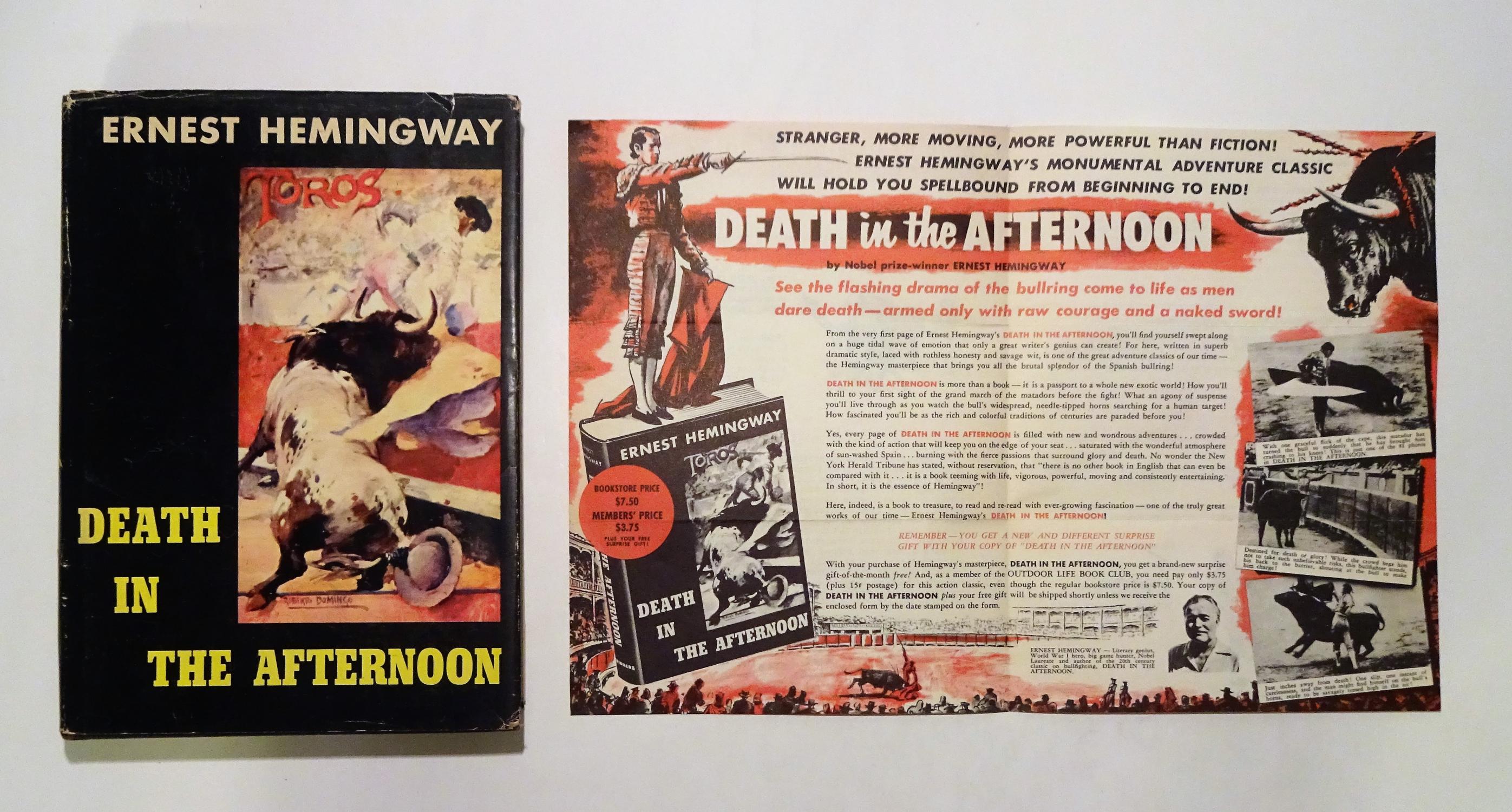 Death in the Afternoon Ernest Hemingway Very Good Hardcover.