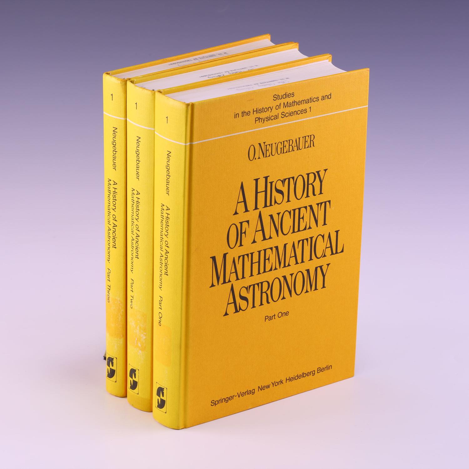 History of Ancient Mathematical Astronomy (Studies in the History of Mathematics and Physical Sciences)