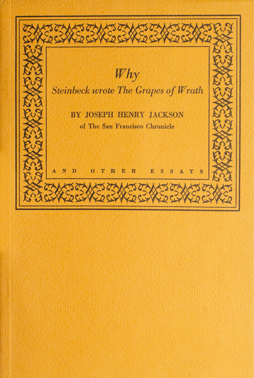 Essay On English Literature Why John Steinbeck Wrote The Grapes Of Wrath And Other Essays Steinbeck John How To Write A High School Application Essay also Healthcare Essay Topics Why John Steinbeck Wrote The Grapes Of Wrath And Other Essays By Health Promotion Essay