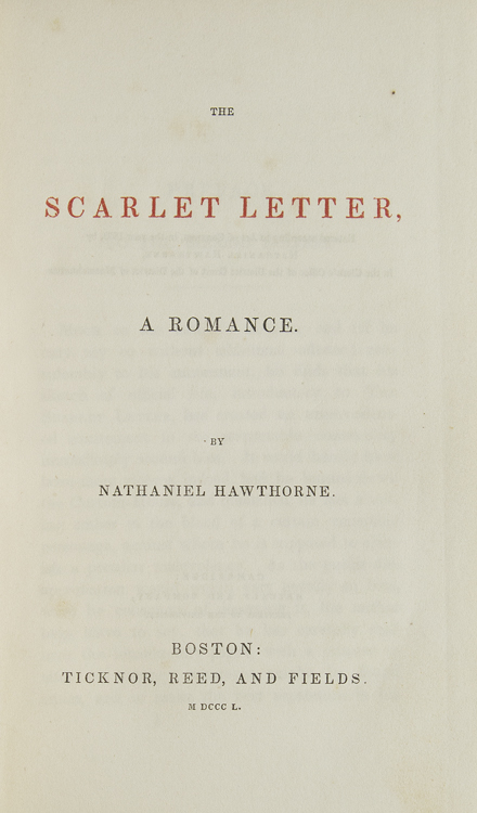 the scarlet letter a romance the scarlet letter a romance