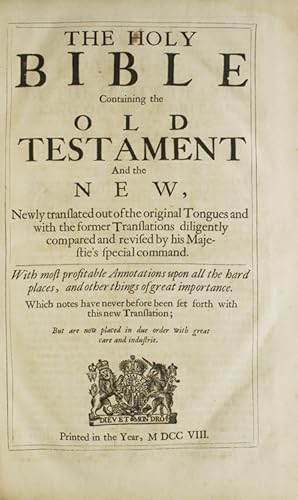 Holy Bible Or King James Holy Bible Or King James