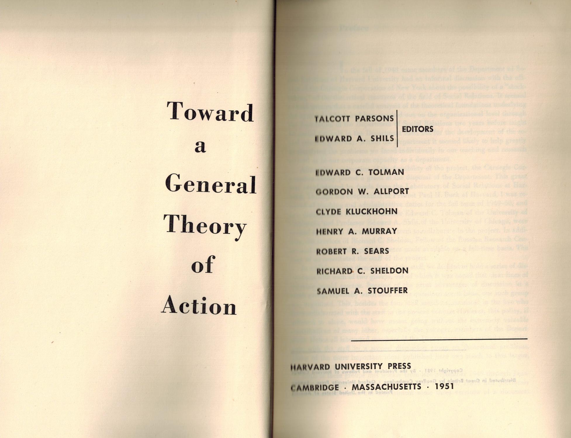Toward a General Theory of Action