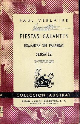 Fiestas galantes. Romanzas sin palabras. Sensatez