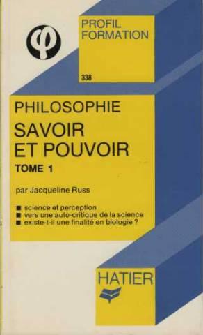 Savoir et pouvoir tome 1