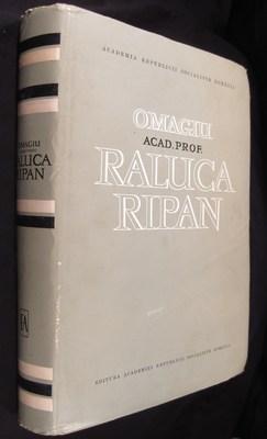 Omagiu Acad. Prof. Raluca Ripan
