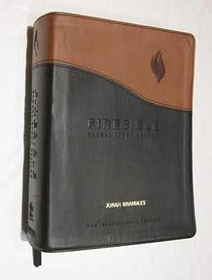 Fire Bible: Global Study Edition, New International Version, Black/Tan Flexisoft Leather