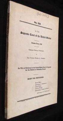 In the Supreme Court of the United States, October Term, 1948: Gerhart Eisler, Petitioner, v. The...