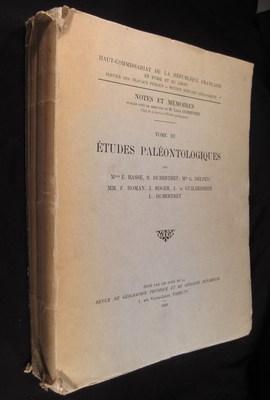 Etudes paléontologiques Tome III