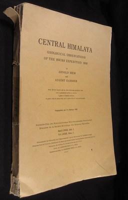 Central Himalaya: Geological Observations of the Swiss Expedition 1936