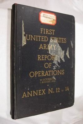 First United States Army-Report of Operations 20 October 1943, 1 August 1944 Annex No. 12 to 14