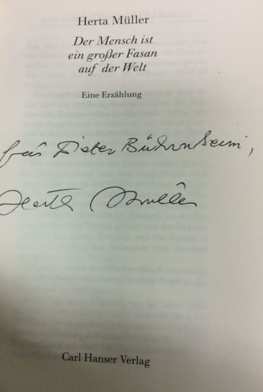 Der Mensch ist ein großer Fasan auf der Welt Eine Erzählung - Müller, Herta.