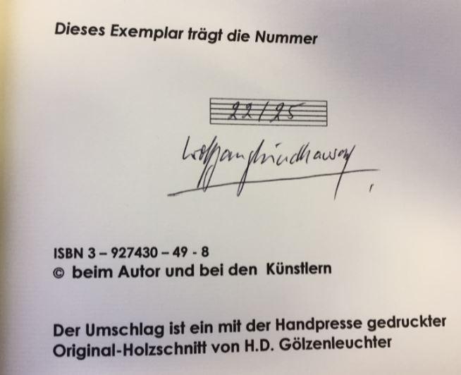 Hinter den Bildern. Gedichte. - Windhausen, Wolfgang.