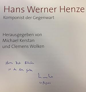 Hans Werner Henze. Komponist der Gegenwart.