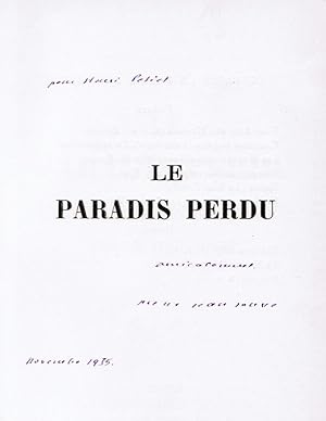 Le Paradis perdu