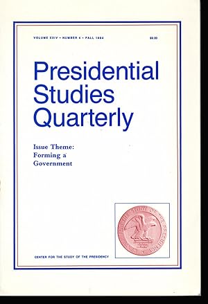Presidential Studies Quarterly (Vol. XXIV, No. 4, Fall 1994)