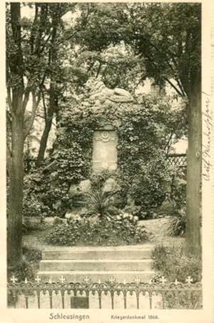 Kriegerdenkmal 1866. Postkarte.