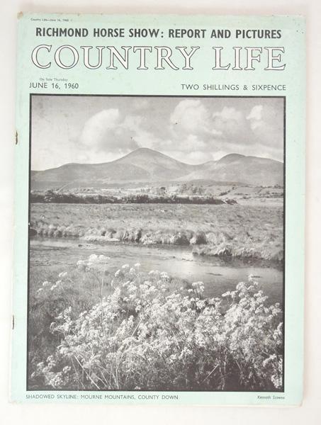 Country Life Magazine Dated June 16th 1960 With A Main Feature On Red House Bexleyheath In Kent By Original Very Early Issue Of Country Life Magazine 1960 Rostron Edwards