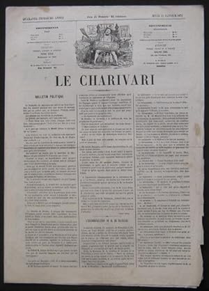 LE CHARIVARI dessins de Paf Journal du 15 janvier 1874