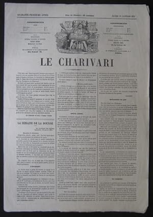 Journal LE CHARIVARI dessin Draner 19 janvier 1874