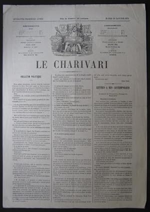 Journal LE CHARIVARI dessin de Cham 20 janvier 1874