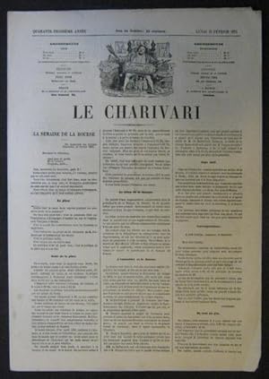 Journal LE CHARIVARI dessin de Draner 16 février 1874