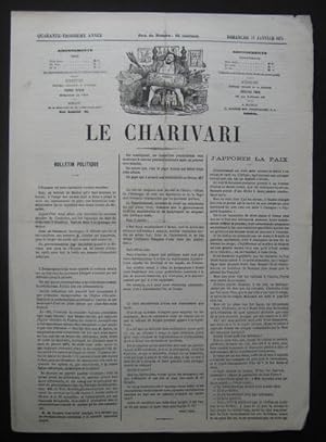 LE CHARIVARI dessins de Cham Journal du 11 janvier 1874