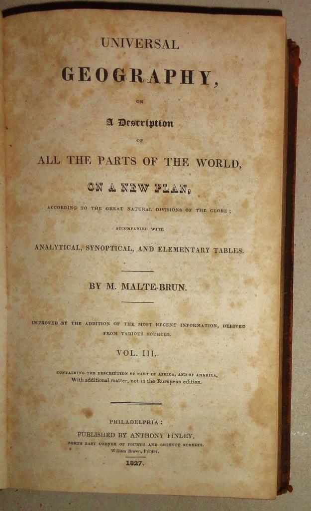 Universal Geography, or a Description of all Universal Geography, or a Description of all