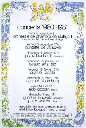 AFFICHE POUR LES CONCERTS