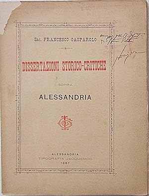 Dissertazioni storico-critiche sopra Alessandria.