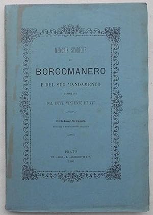 Memorie storiche di Borgomanero e del suo mandamento.