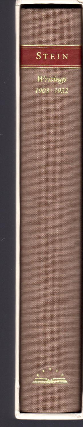 Writings, 1932-1946: Stanzas in Meditation; Lectures in America; The Geographical History of America; Ida; Brewsie and Willie; Other Works - Stein, Gertrude) Stimpson, Catharine R