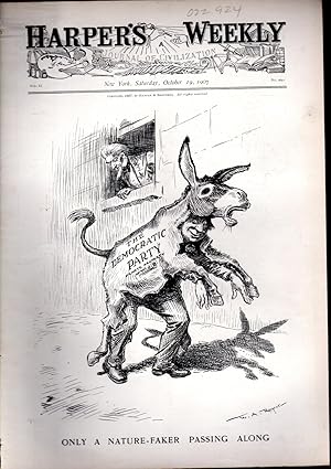 WILLIAM JENNINGS BRYAN DEMOCRATIC NOMINEE WILLIE IN WONDERLAND WHEAT AND SILVER