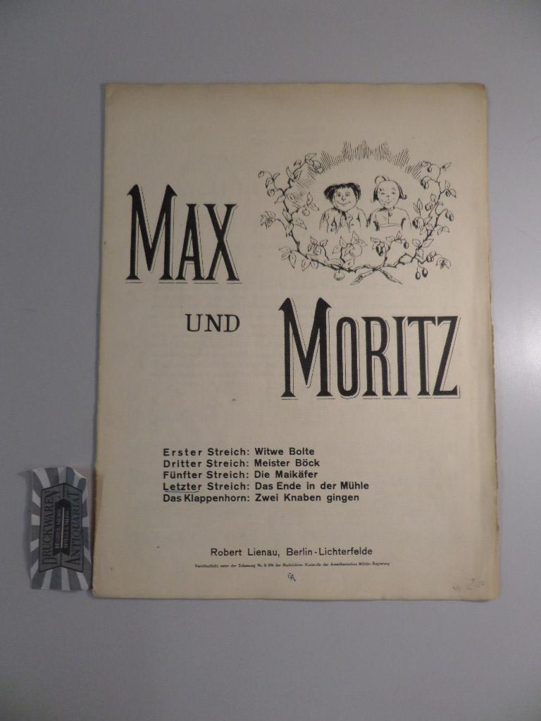 Max und Moritz Moritz Op 11 No 2