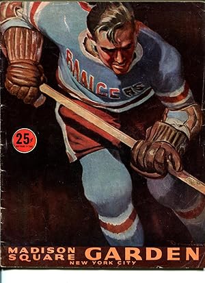 New York Rangers Hockey Program 1955/56 season program-MSG-schedule-VG