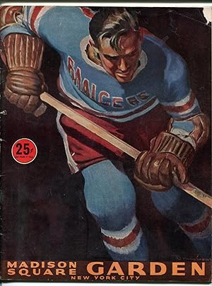 New York Rangers NHL Season Program 1955-1956-player pix-Burris Jenkins-VG-
