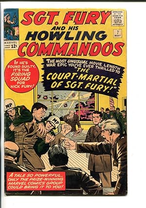 SGT FURY AND HIS HOWLING COMMANDOS-#7-1964-MARVEL-KIRBY ART-WWII-vg