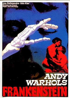 Andy Warhol's Frankenstein Movie Poster Postcard 1990's-VF/NM