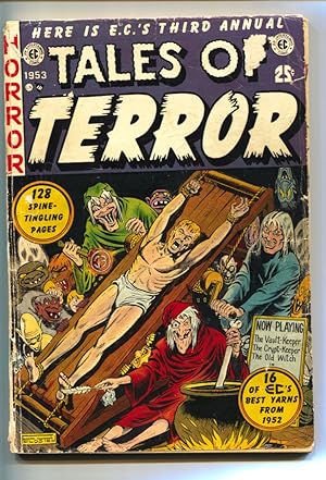 Tales of Terror Annual #3 1953 Rare EC-TORTURE cover-Horror