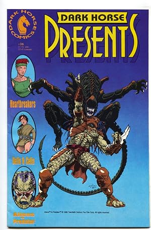 DARK HORSE PRESENTS #36-1ST ALIENS VS. PREDATOR comic book - 1990