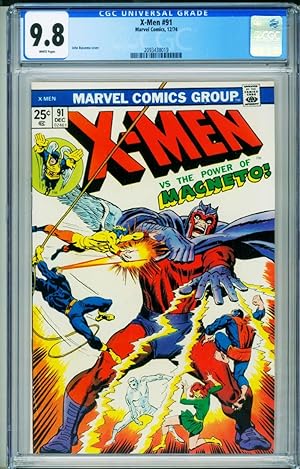 X-MEN #91 CGC 9.8 1974-MARVEL COMICS-Magneto cover 2093438019