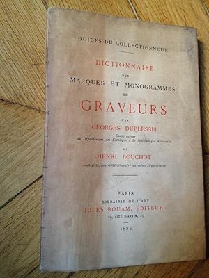 DICTIONNAIRE DES MARQUES DE GRAVEURS