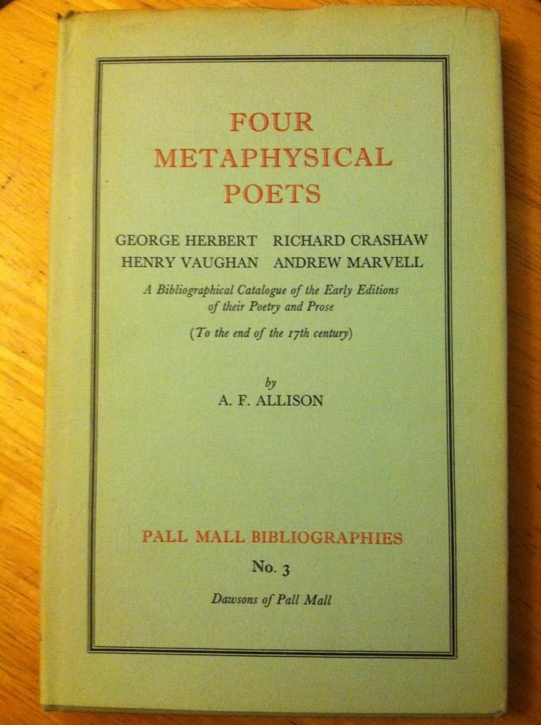 Four Metaphysical Poets: George Herbert, Richard Crashaw, Henry Vaughan and Andrew Marvell