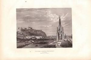 Edinburg: Walter Scotts Monument. Stahlstich aus: Meyers Universum für 1862. Hrsg. von Herrmann J...