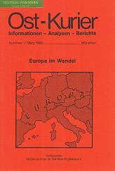 Europa im Wandel. Deutschland und Europa in der Welt eine neue Konstellation. Ost - Kurier, Infor...